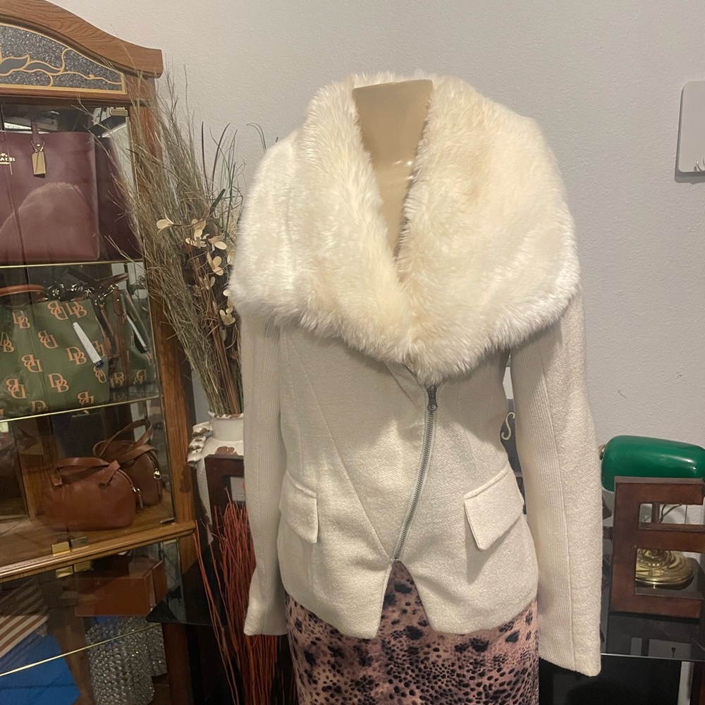 💖Great Used Condition Carapace wool blend coat S
